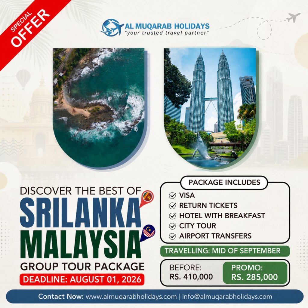 Sri lanka & Malaysia Promotional offer
