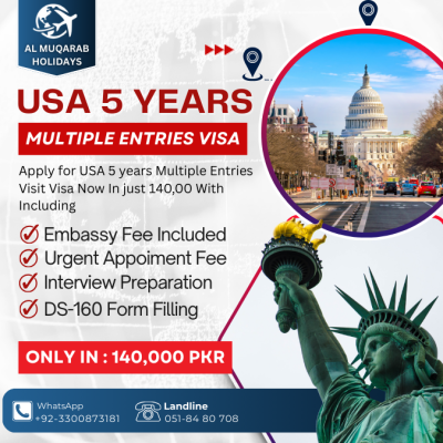 USA 5 Years Multiple Entries Visa