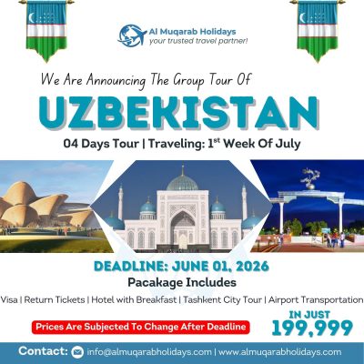 Uzbekistan Tour Package from Pakistan | Explore Tashkent, Samarkand and Bukhara