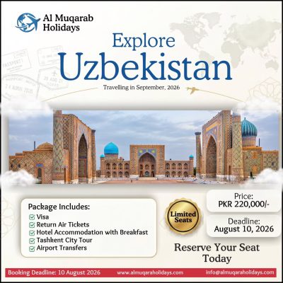 Uzbekistan Tour Package from Pakistan | Explore Tashkent, Samarkand and Bukhara